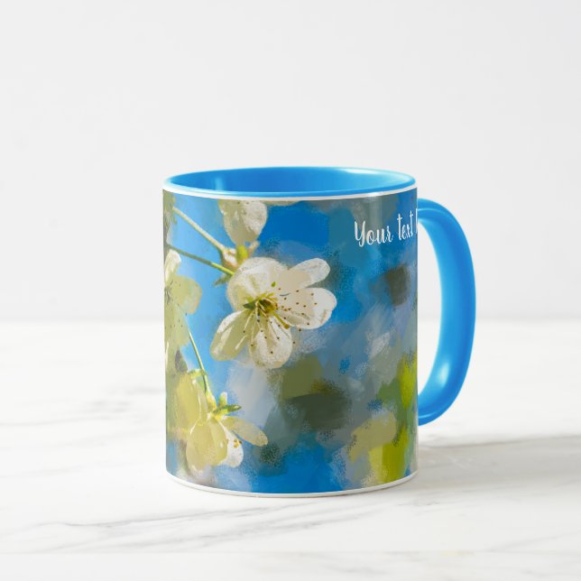 Taza Flores de cerezo encantadoras (Anverso derecho)
