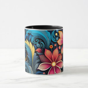 Taza Flores de colores
