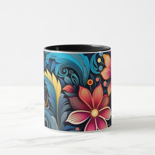 Taza Flores de colores (Centro)