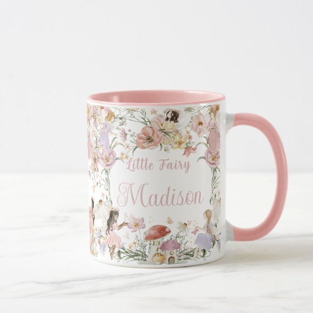 Taza Flores de cumpleaños pradera de jardín de cumpleañ (Derecha)