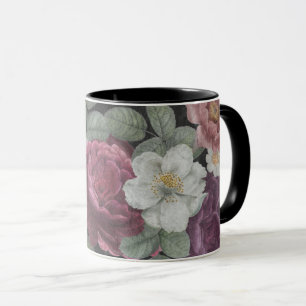 Taza Flores de estilo antiguo