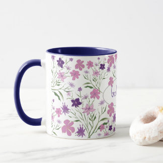 Taza Flores de flores de primavera café Mug