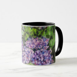 Taza Flores de Hortensia 