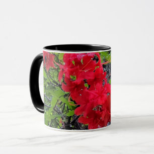 Taza Flores de la Azalea Roja