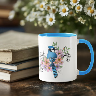 Taza Flores de la Primavera de Jay Azul
