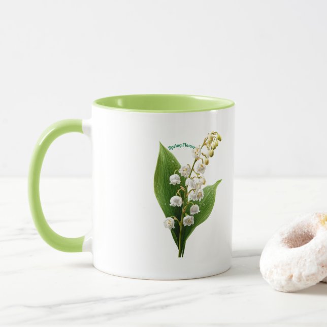 Taza Flores de lirio de valle (Con donut)