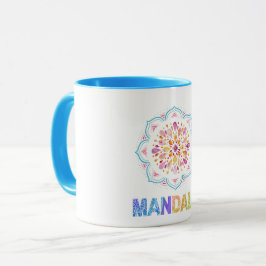TAZA FLORES DE LOTUS COLOR MANDALA