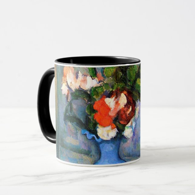 Taza Flores de malla azul, Paul Cezanne (Anverso izquierdo)