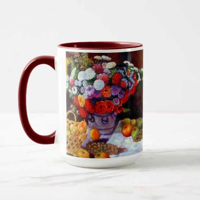 Taza Flores de mono y fruta (Izquierda)