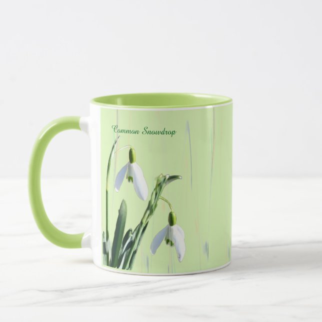 Taza Flores de nieve comunes (Izquierda)