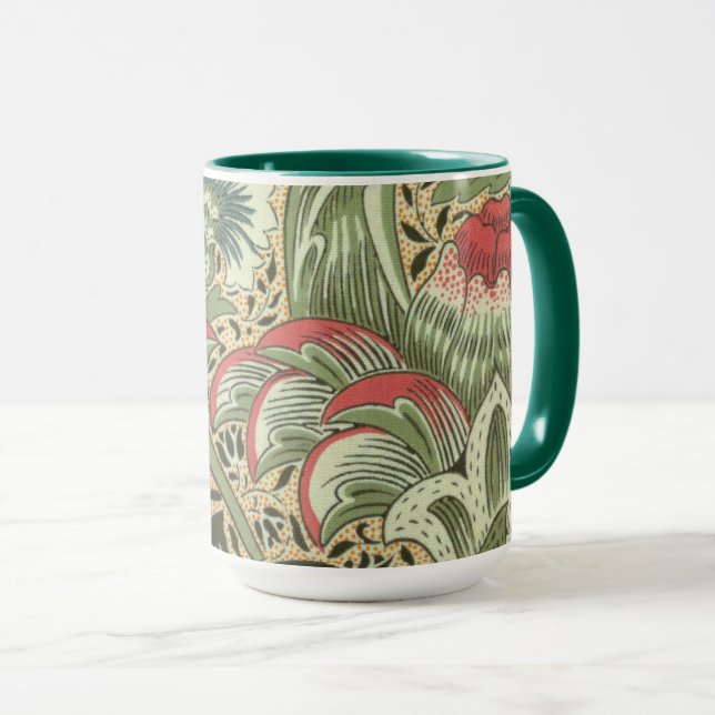 Taza Flores de níquel de William Morris (Anverso derecho)