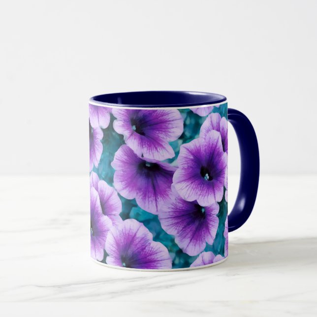 Taza Flores de Petunia Lavender (Anverso derecho)