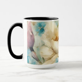 Taza Flores de primavera al estilo del impresionismo