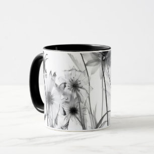 Taza Flores de rayos X de B&W