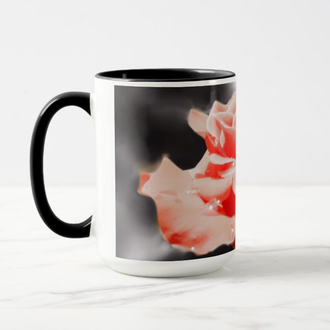 Taza Flores de Rosa románticas #2 (Izquierda)