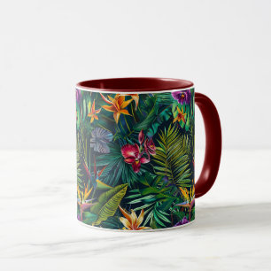 Taza Flores de selva tropical