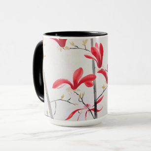 Taza Flores del árbol de la Magnolia, Kobayashi Kokei