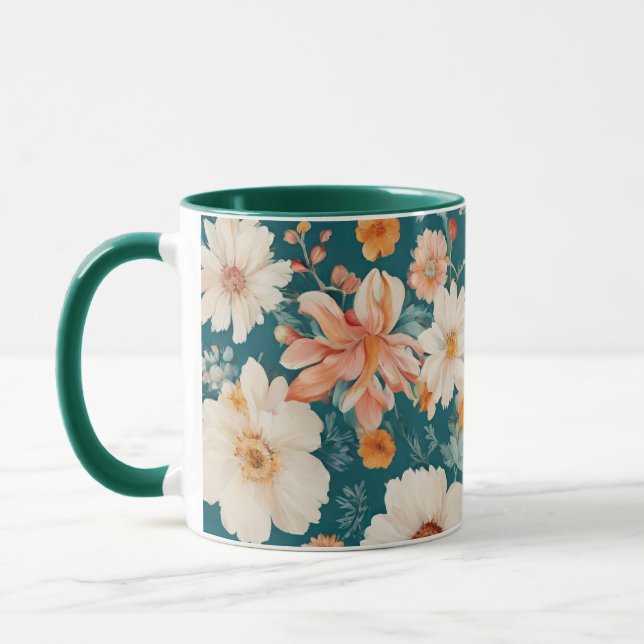 Taza Flores Delicadas Increíbles (Izquierda)