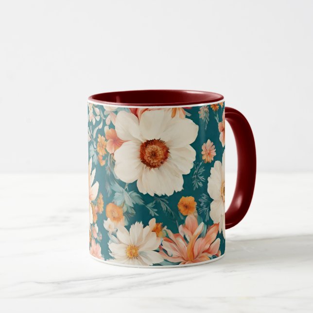 Taza Flores Delicadas Increíbles (Anverso derecho)