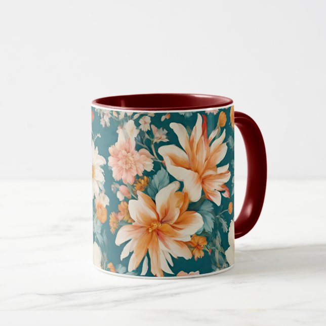 Taza Flores Delicadas Increíbles (Anverso derecho)