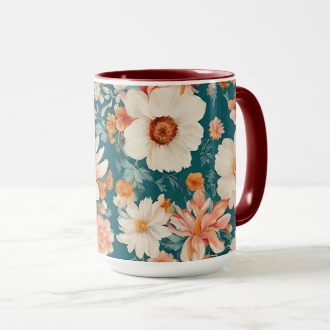 Taza Flores Delicadas Increíbles (Anverso derecho)