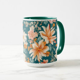 Taza Flores Delicadas Increíbles
