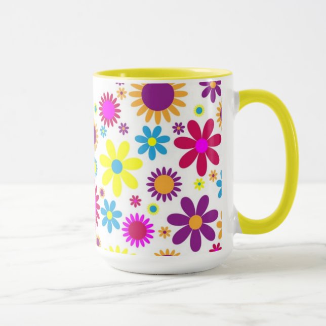 Taza Flores dichosos (Derecha)