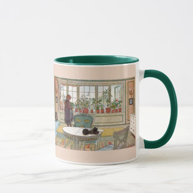 Taza Flores en el Windowsill de Carl Larsson (Derecha)