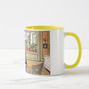 Taza Flores en el Windowsill por Carl Larsson