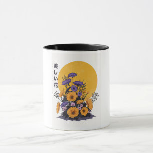 Taza flores hermosas