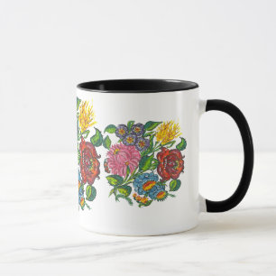 Taza Flores húngaras coloridas