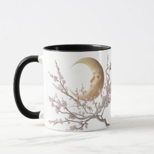 Taza Flores iluminadas por luna - Luna y cerezo elegant
