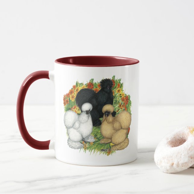 Taza Flores Jardín Silkys (Con donut)
