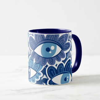 Taza Flores oculares Buena Suerte Mug
