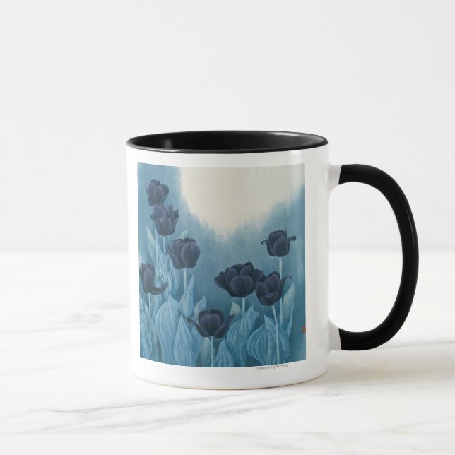 Taza Flores oscuras (Derecha)
