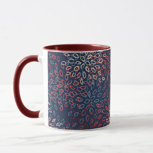 Taza flores patrióticas