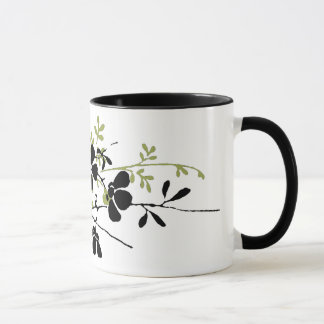 Taza Flores presionadas