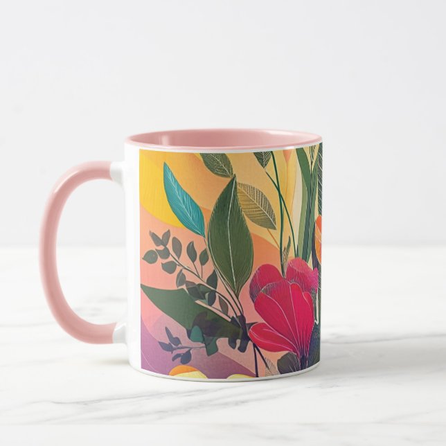 Taza Flores radiantes (Izquierda)