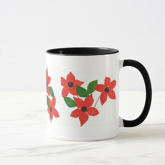 Taza Flores rojas Café Mug - Flor (Derecha)