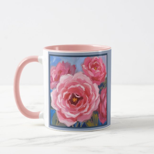 Taza Flores rosas (Izquierda)