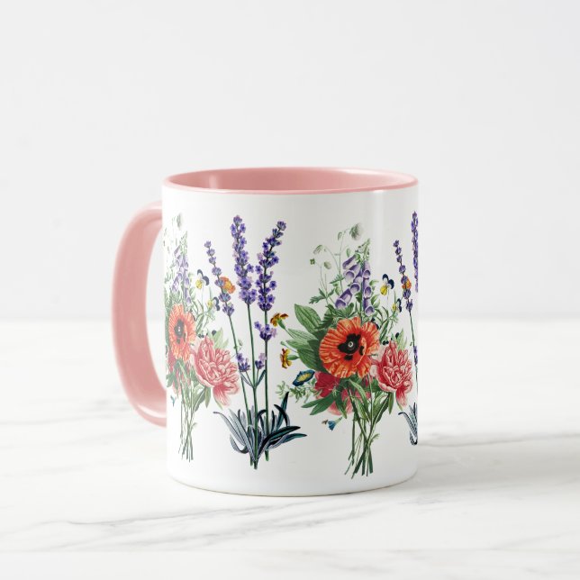 Taza Flores salvajes Naturaleza del Jardín Botánico Vin (Anverso izquierdo)