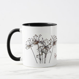 Taza Flores secas de color de agua