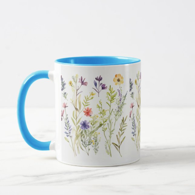 Taza Flores silvestres. Bonita pantalla (Izquierda)