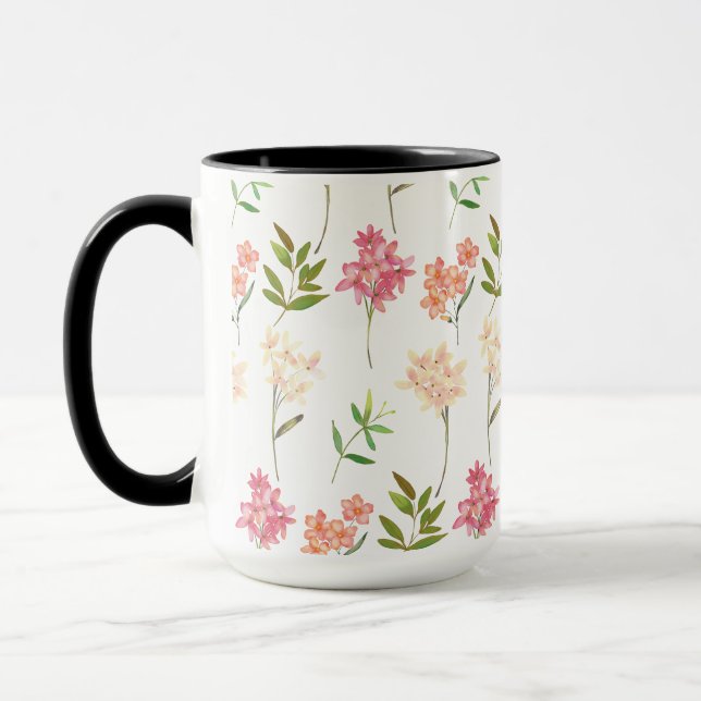 Taza Flores silvestres cúrgenes rosas y amarillas (Izquierda)