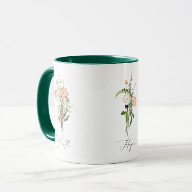 Taza Flores silvestres esperanza de amor (Anverso izquierdo)