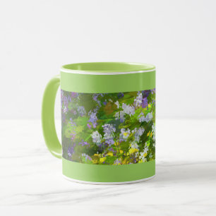 Taza Flores silvestres Impasto Pintura - Arte de flores