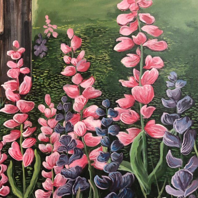 Taza Flores silvestres Mug de arte original (Wild Flowers on the side of the Road. Make for a wonderous Painting,)