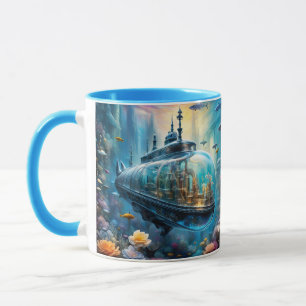 Taza Flores submarinas de vidrio Vivid Cute Cute Fantas