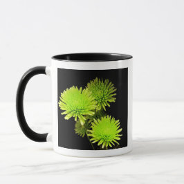 Taza Flores verdes