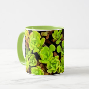 Taza Flores verdes exitosas